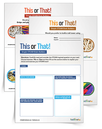 This or That Simple STEAM Brain Builders Activity