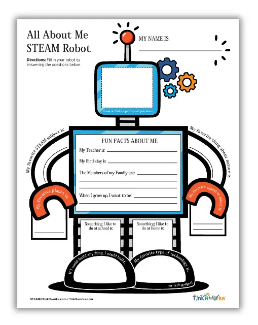 All About Me STEAM Robot