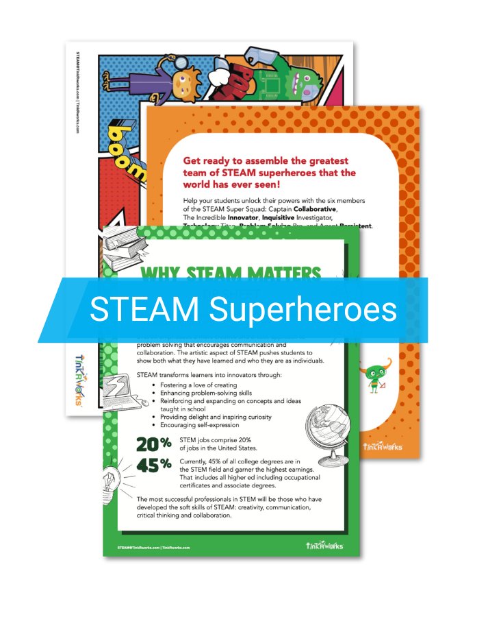 STEAM Superheroes Classroom Posters
